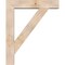 Ekena Millwork Traditional Block Smooth Bracket w/ Offset Brace, Douglas Fir, 7 1/2"W x 36"D x 44"H BKT0806X36X44TRA05SDF - alternate 4